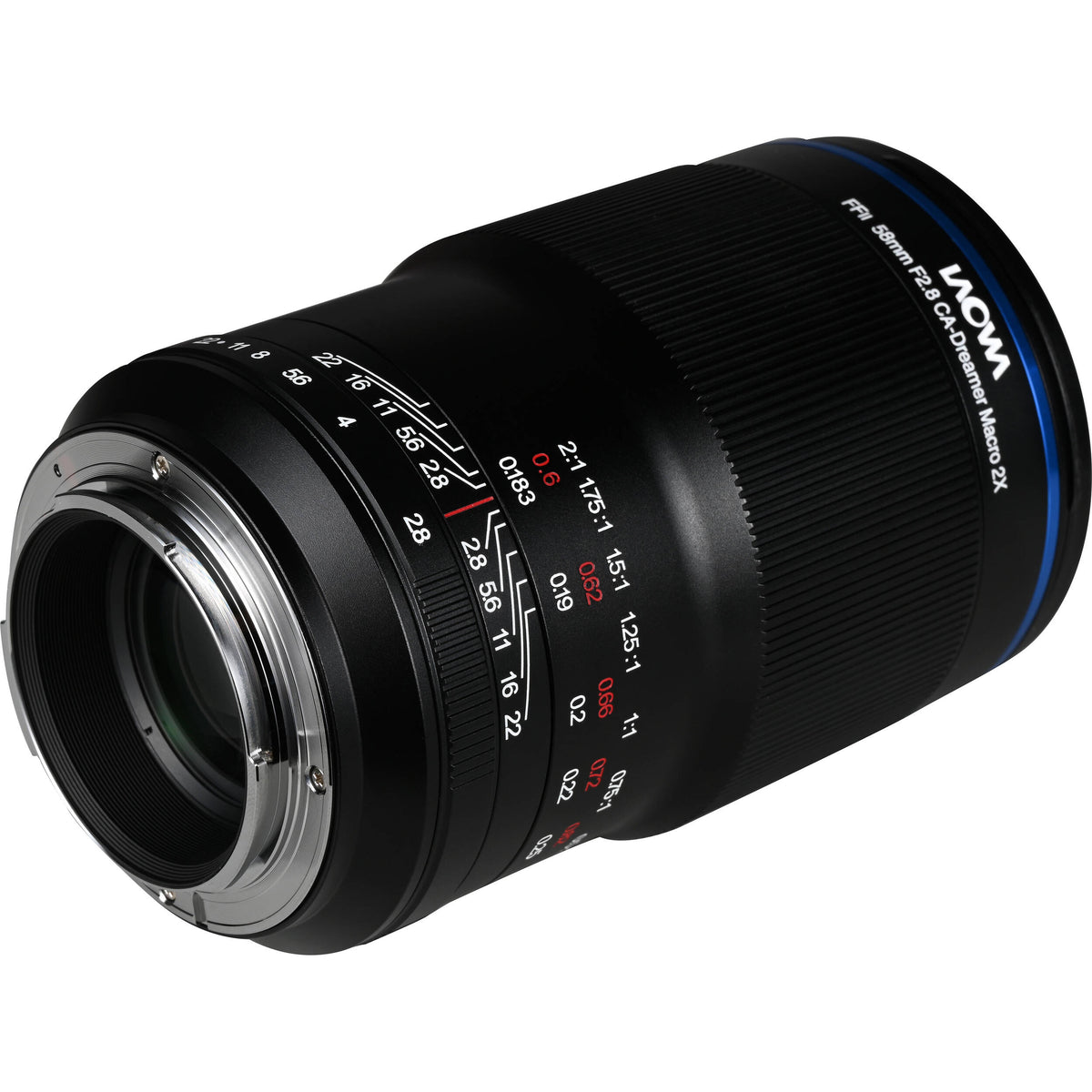 Lente Venus Optics Laowa 58mm f/2.8 2X Ultra-Macro APO - vista lateral