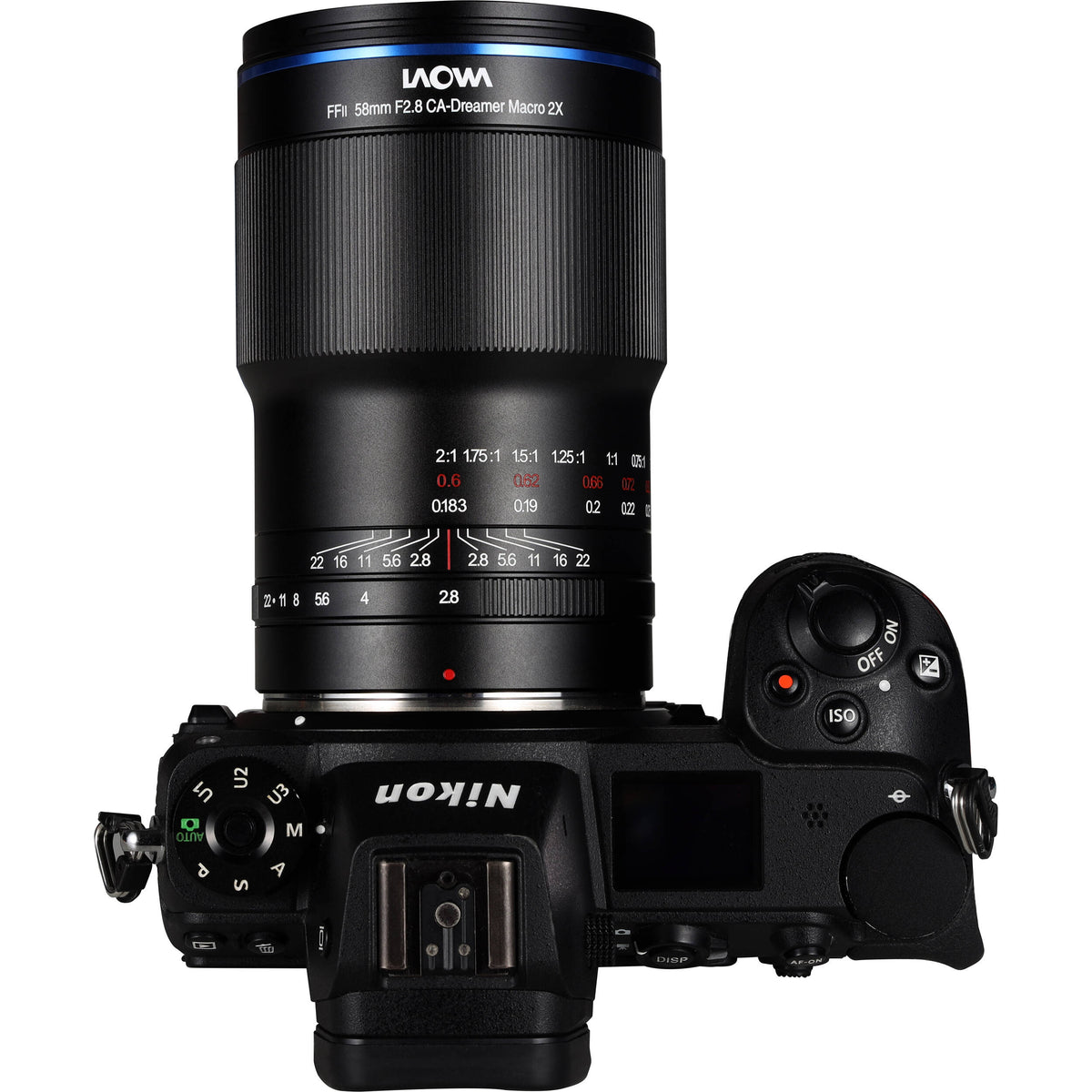 Lente Venus Optics Laowa 58mm f/2.8 2X Ultra-Macro APO - contenido de la caja
