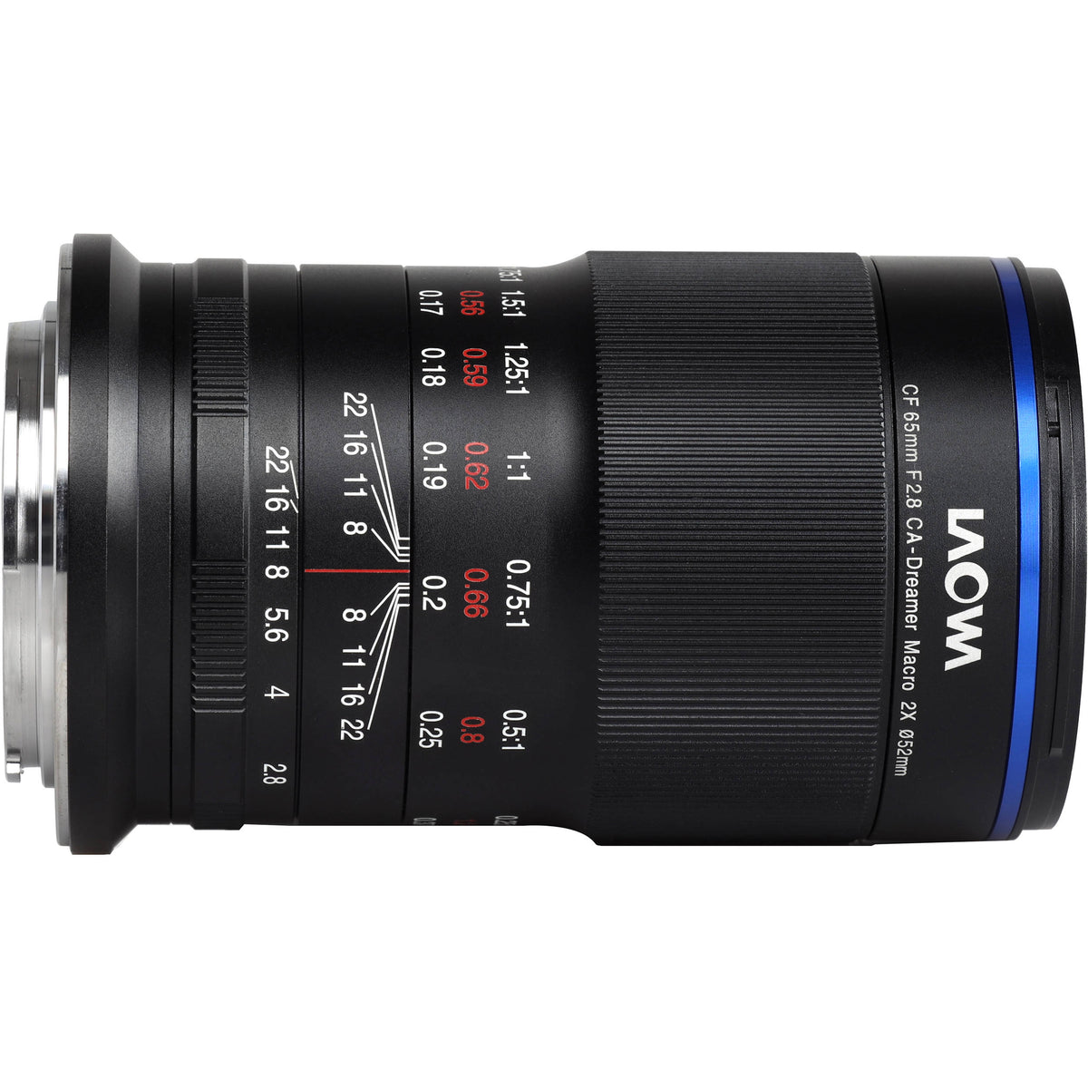 Lente Venus Optics Laowa 65mm f/2.8 2x Ultra Macro APO - vista lateral
