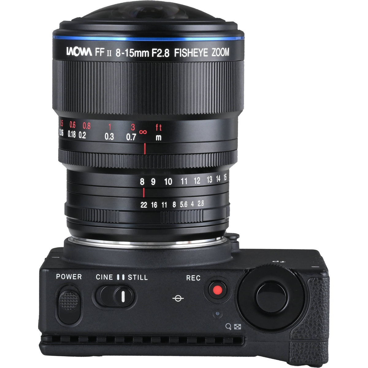 Lente Venus Optics Laowa 8-15mm f/2.8 Fisheye - en uso