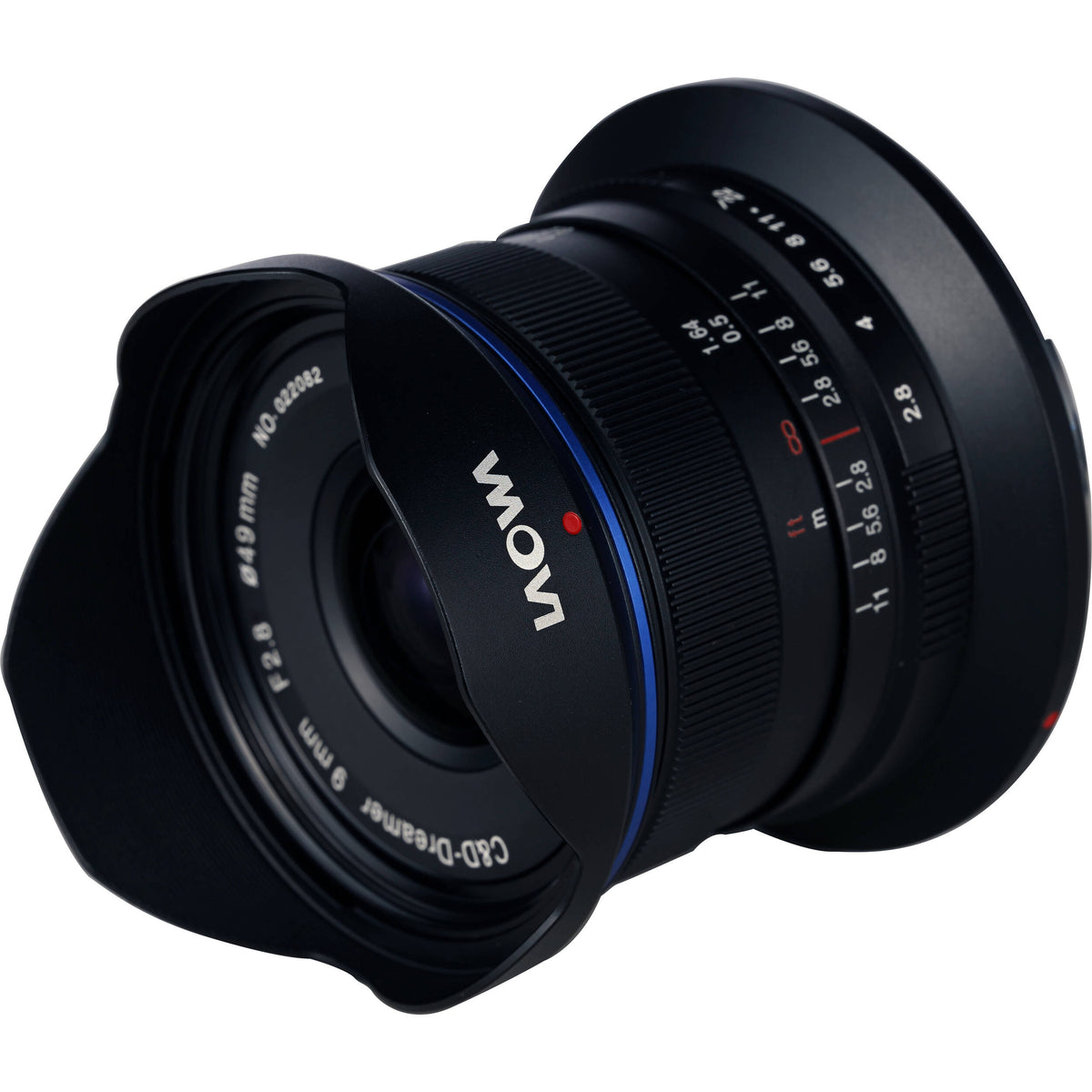 Lente Venus Optics Laowa 9mm f/2.8 Zero-D - vista lateral