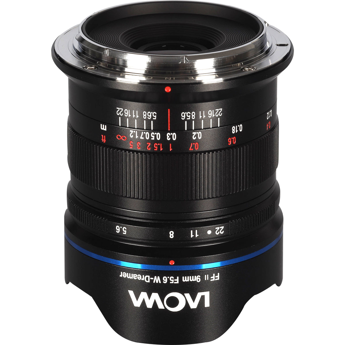 Lente Venus Optics Laowa 9mm f/5.6 FF RL - vista trasera