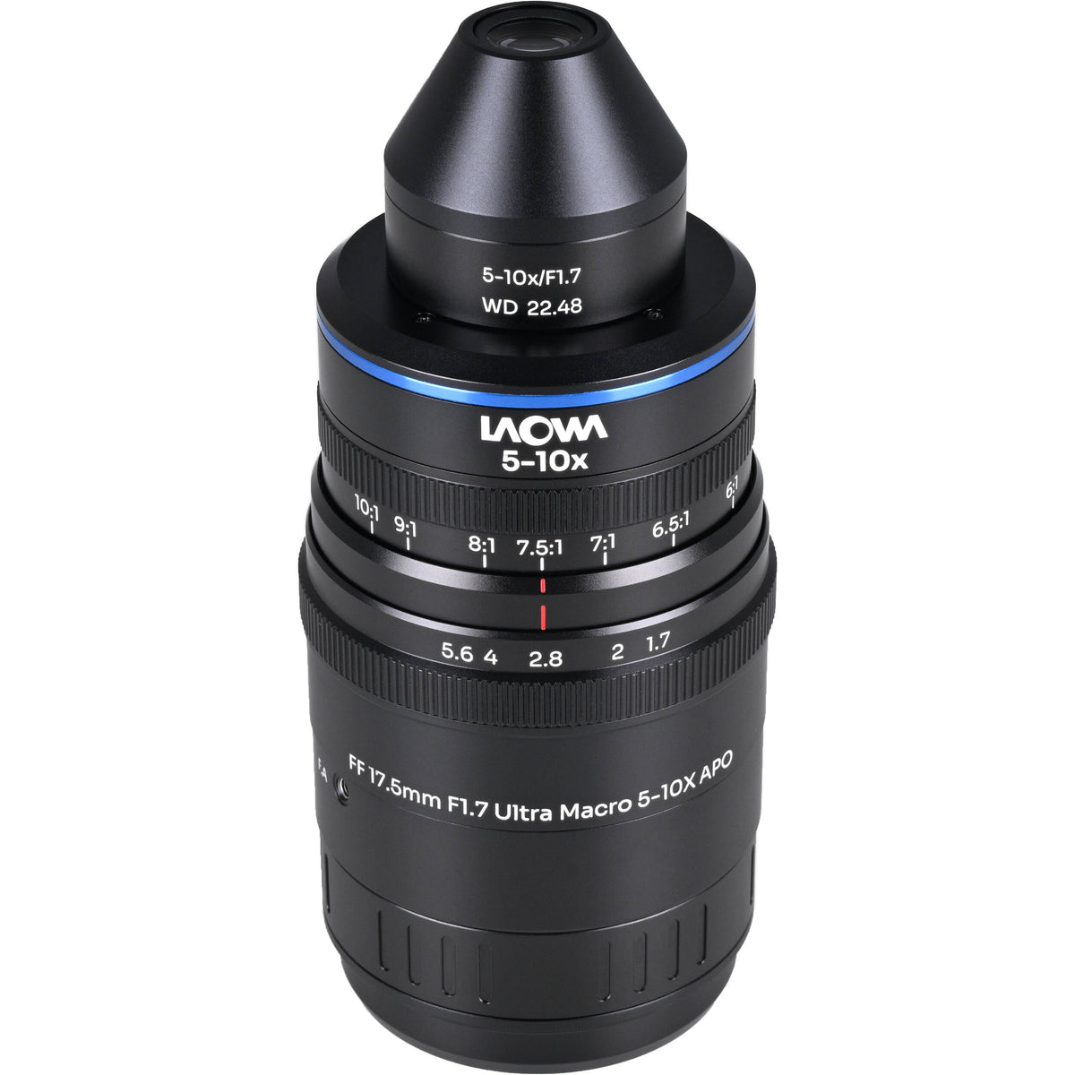 Lente Venus Optics Laowa Aksen 17.5mm f/1.7 5-10x Ultra Macro APO - vista principal