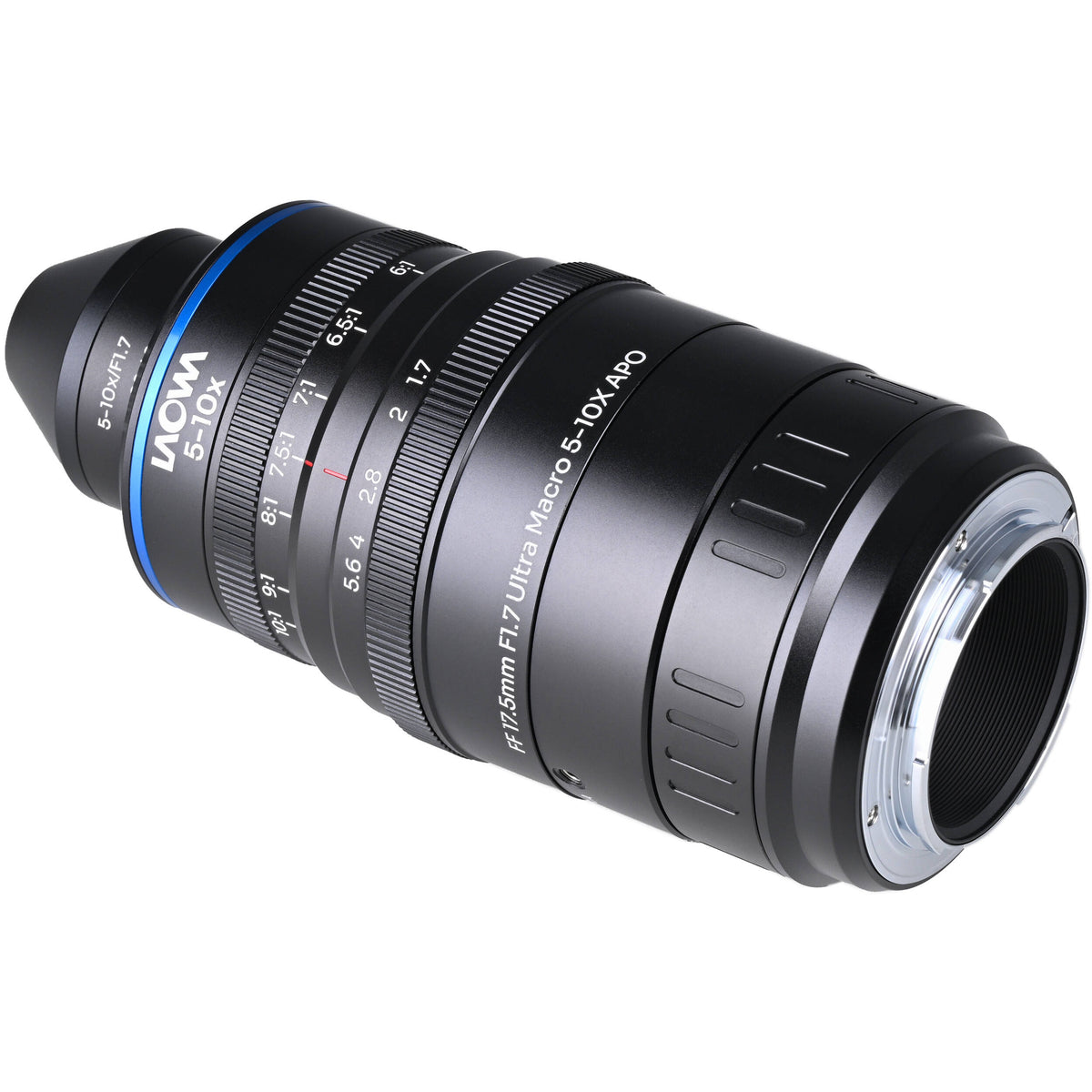 Lente Venus Optics Laowa Aksen 17.5mm f/1.7 5-10x Ultra Macro APO - vista frontal