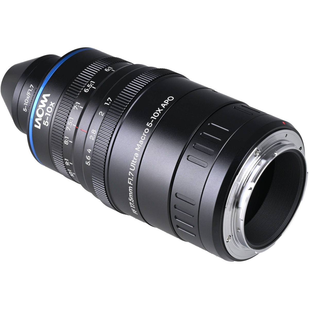 Lente Venus Optics Laowa Aksen 17.5mm f/1.7 5-10x Ultra Macro APO - vista frontal