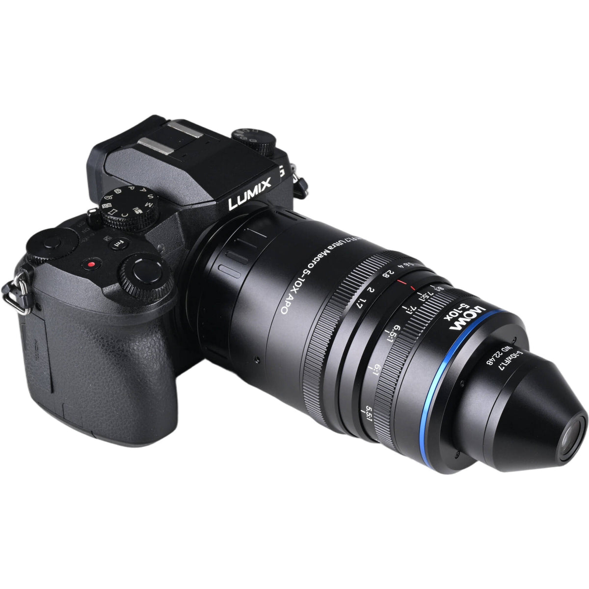 Lente Venus Optics Laowa Aksen 17.5mm f/1.7 5-10x Ultra Macro APO - detalle