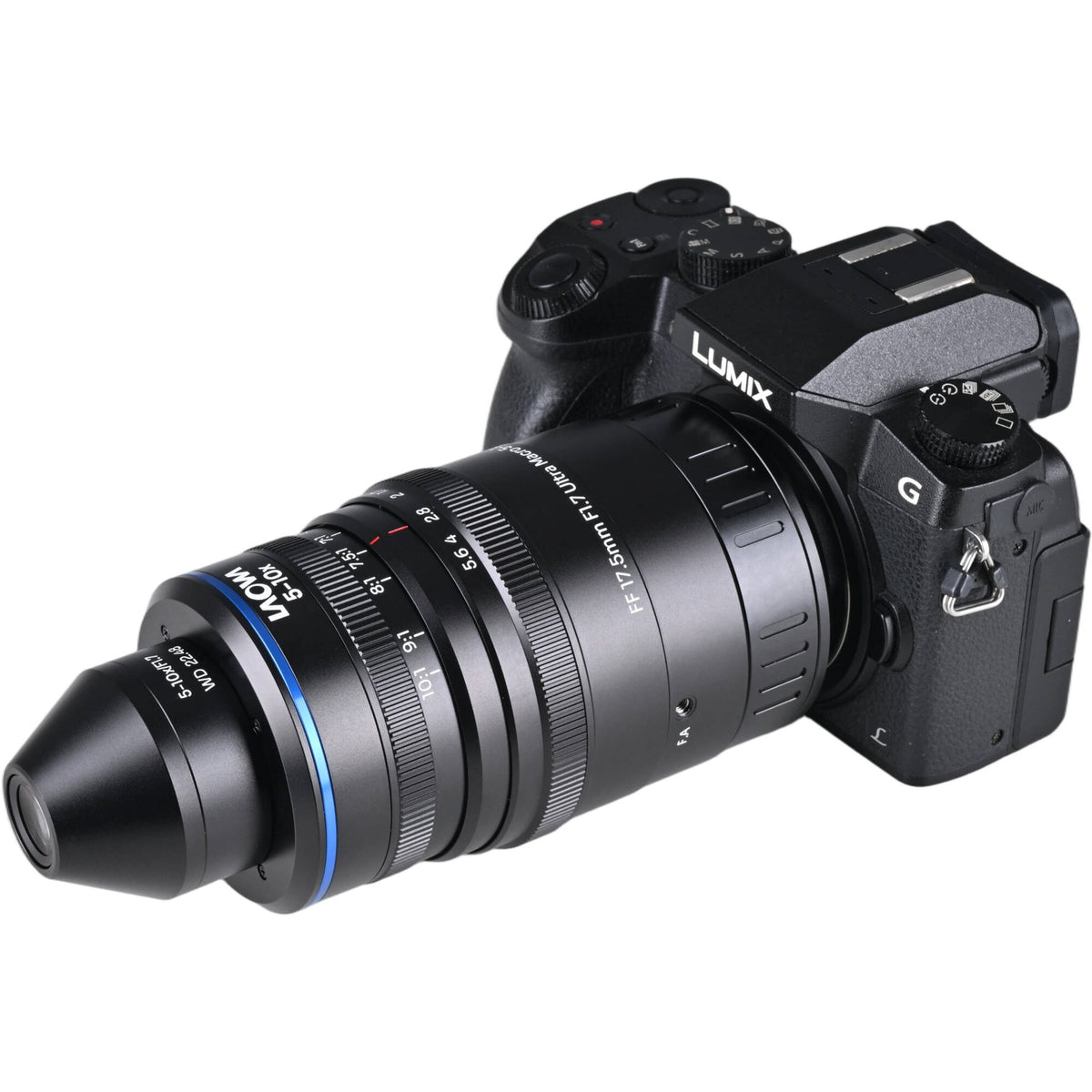 Lente Venus Optics Laowa Aksen 17.5mm f/1.7 5-10x Ultra Macro APO - contenido de la caja