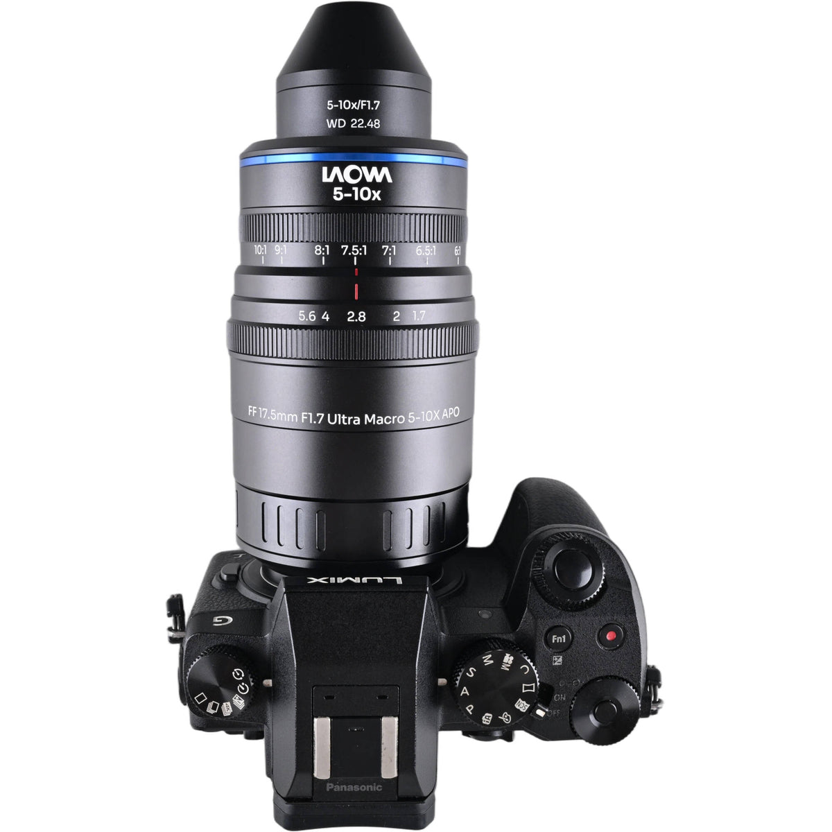 Lente Venus Optics Laowa Aksen 17.5mm f/1.7 5-10x Ultra Macro APO - en uso