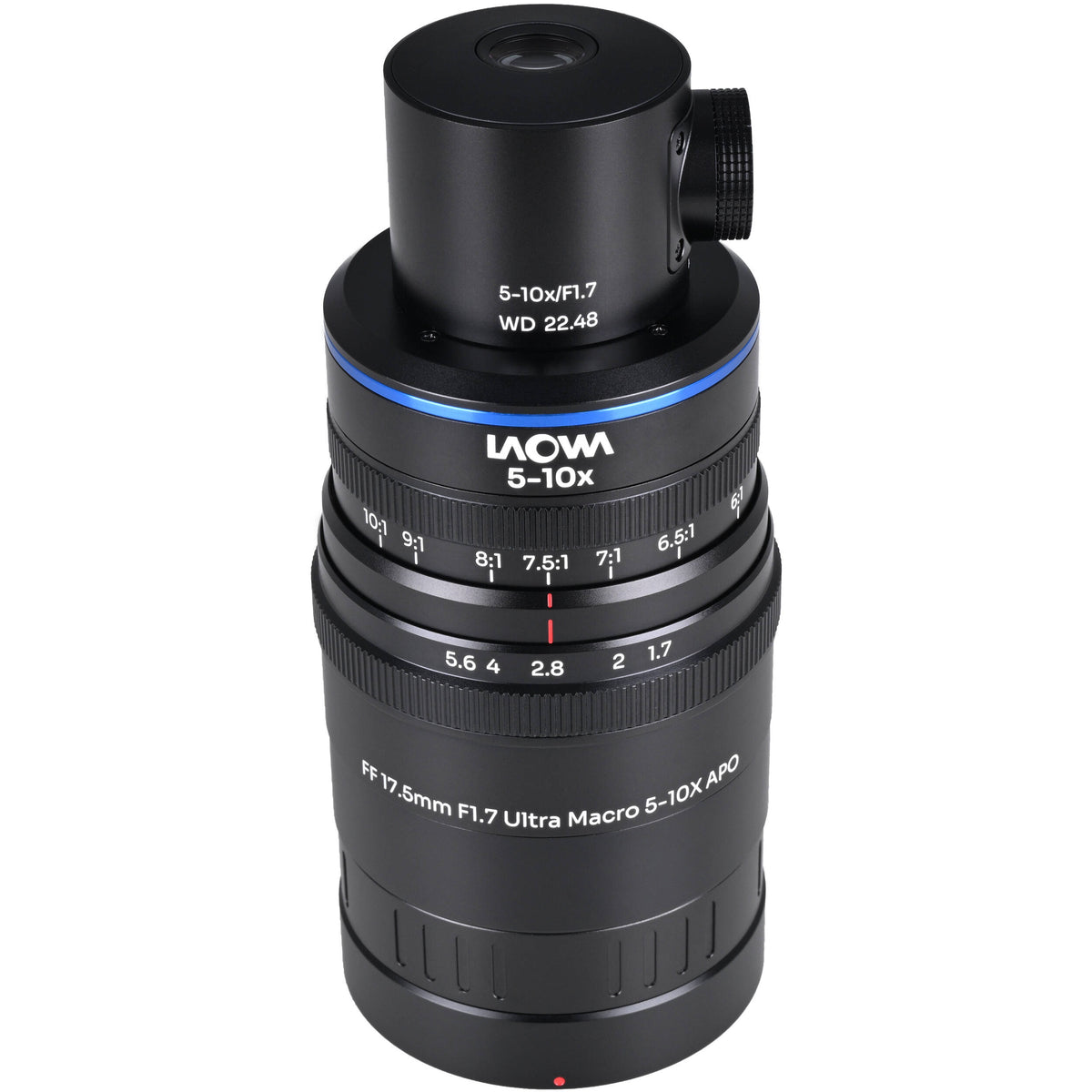 Lente Venus Optics Laowa Aksen 17.5mm f/1.7 5-10x Ultra Macro APO con Coaxial Illumination - vista principal