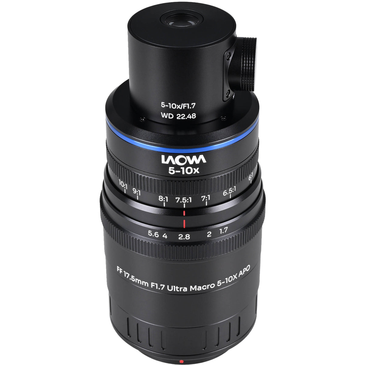 Lente Venus Optics Laowa Aksen 17.5mm f/1.7 5-10x Ultra Macro APO con Coaxial Illumination - vista principal