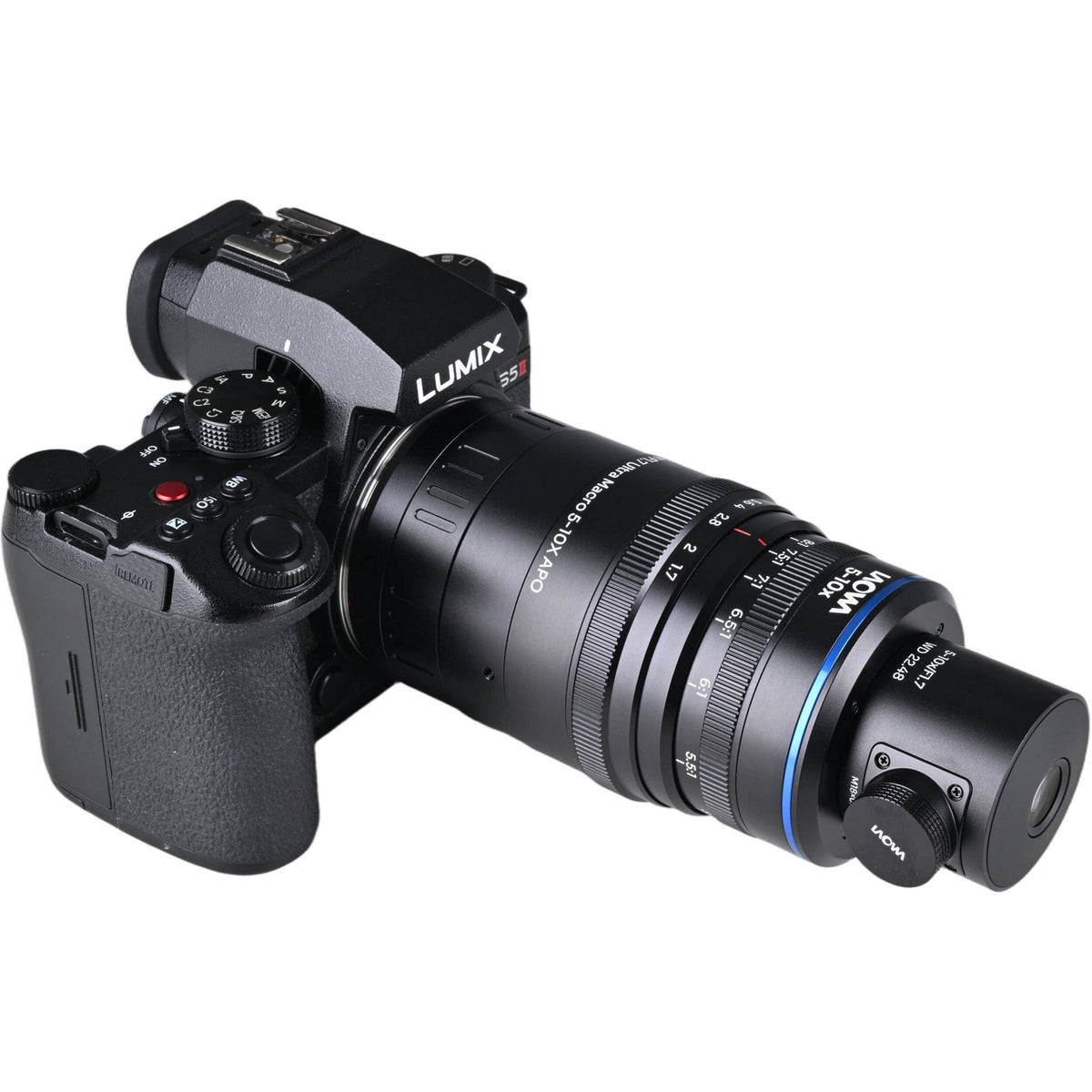 Lente Venus Optics Laowa Aksen 17.5mm f/1.7 5-10x Ultra Macro APO con Coaxial Illumination - detalle