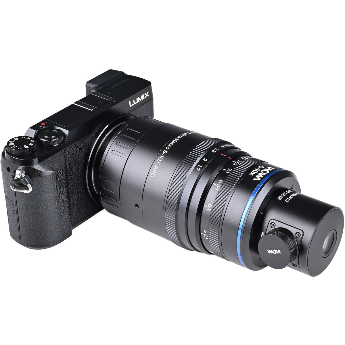 Lente Venus Optics Laowa Aksen 17.5mm f/1.7 5-10x Ultra Macro APO con Coaxial Illumination - detalle
