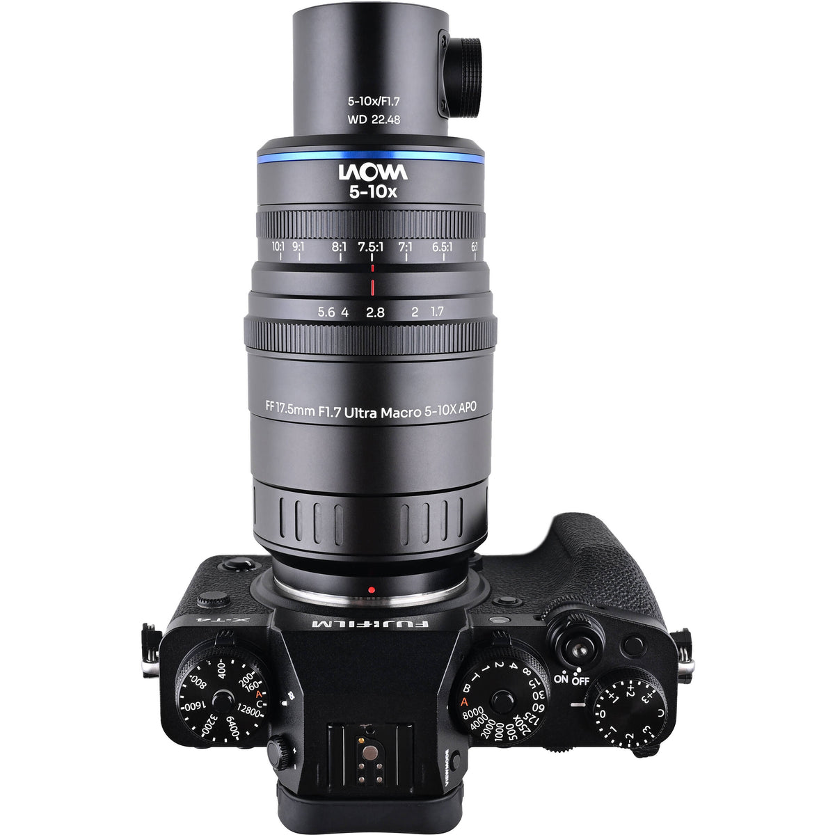 Lente Venus Optics Laowa Aksen 17.5mm f/1.7 5-10x Ultra Macro APO con Coaxial Illumination - en uso