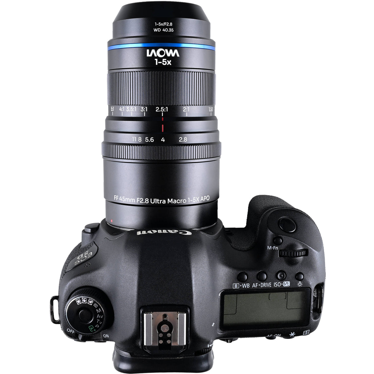 Lente Venus Optics Laowa Aksen 45mm f/2.8 1-5x Ultra Macro APO - en uso