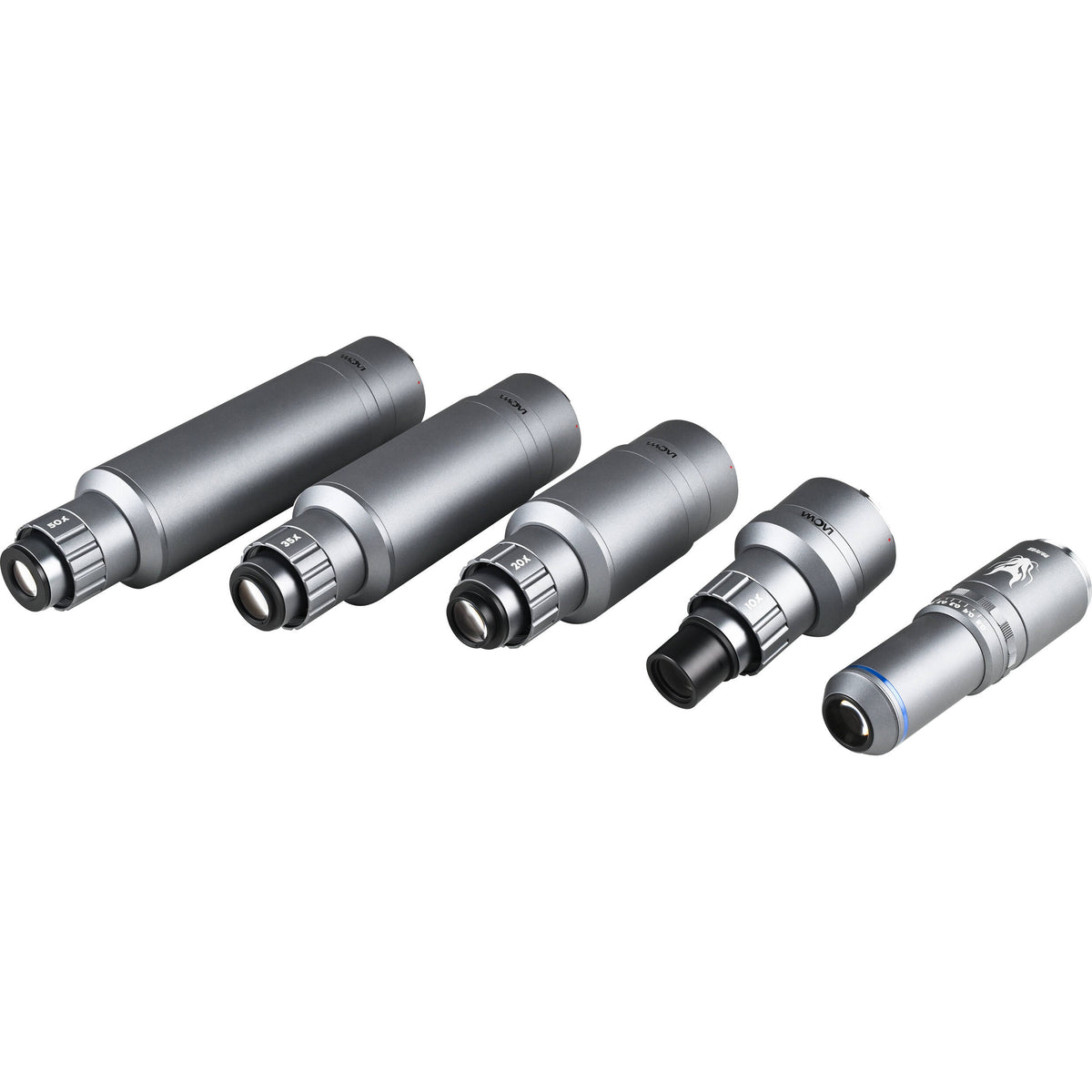 Lente Venus Optics Laowa Aurogon FF 10-50x NA0.5 Supermicro APO - vista lateral