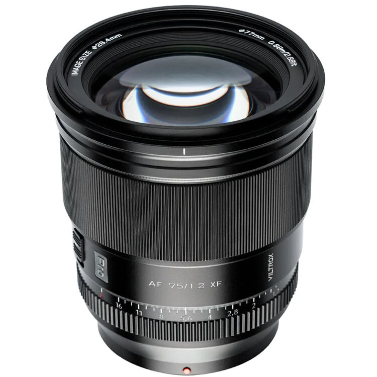 Lente Viltrox 75mm f/1.2 AF - vista principal