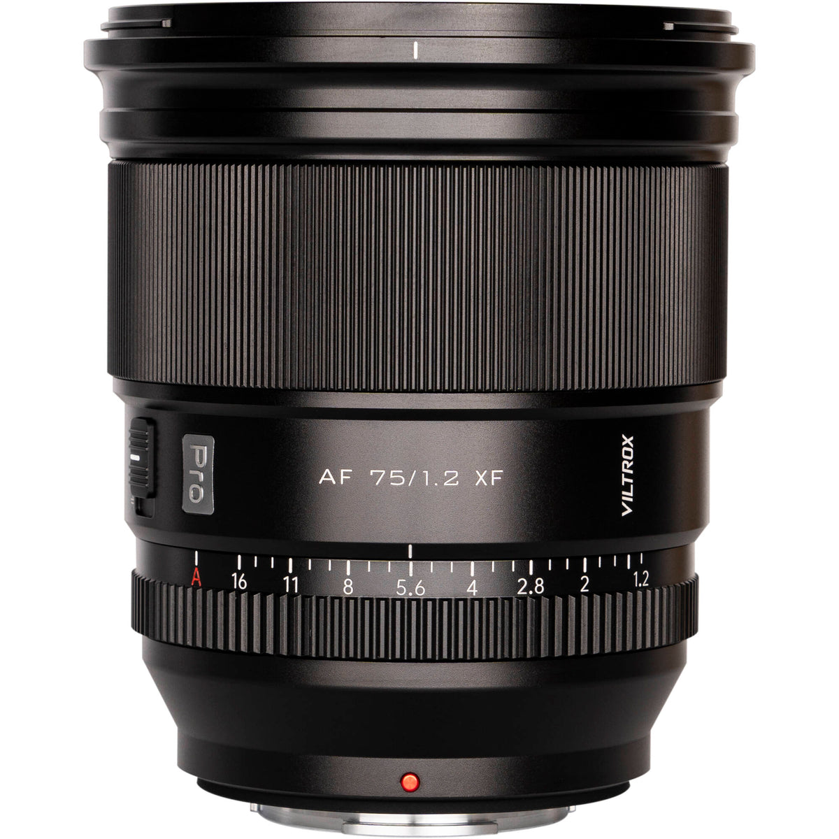 Lente Viltrox 75mm f/1.2 AF - contenido de la caja
