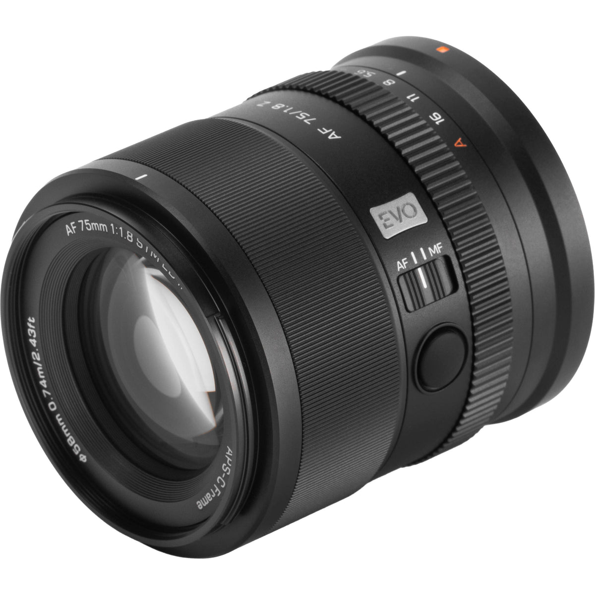 Lente Viltrox 75mm f/1.8 EVO AF - vista trasera