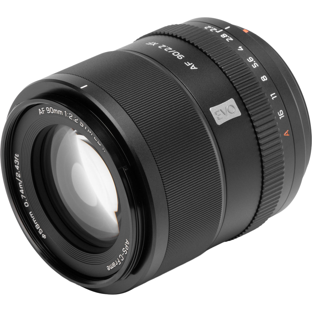Lente Viltrox 90mm f/2.2 EVO AF - vista trasera