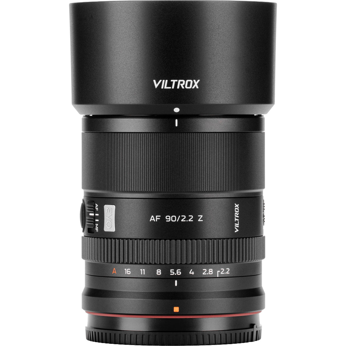 Lente Viltrox 90mm f/2.2 EVO AF - contenido de la caja