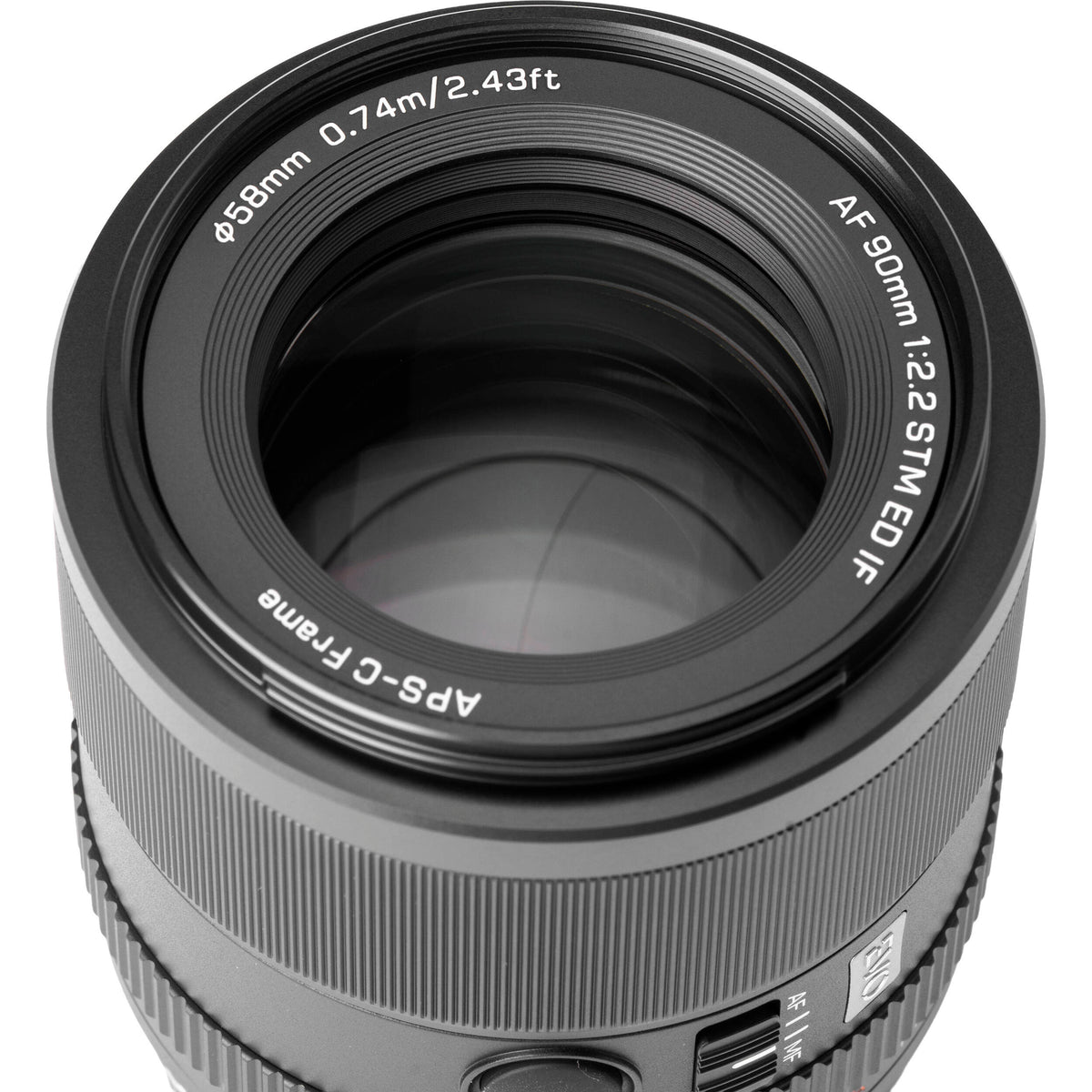 Lente Viltrox 90mm f/2.2 EVO AF - contenido de la caja