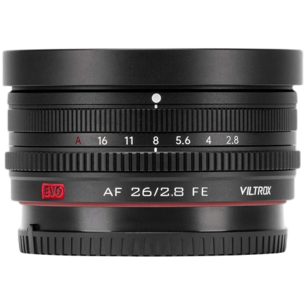 Lente Viltrox AF 26mm f/2.8 EVO - vista trasera