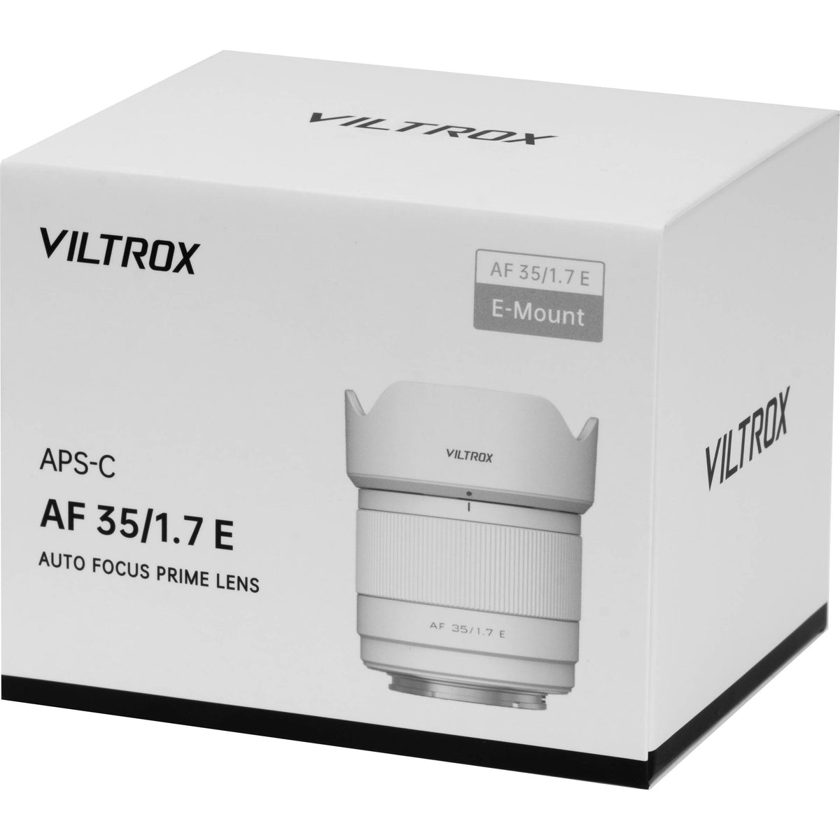 Lente Viltrox AF 35mm f/1.7 E (Blanco) - contenido de la caja