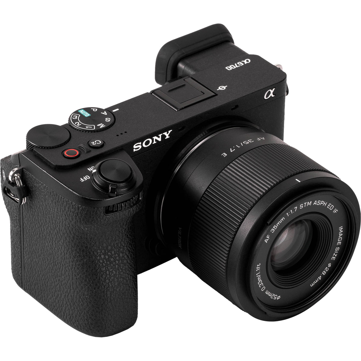Lente Viltrox AF 35mm f/1.7 E (Negro) - contenido de la caja