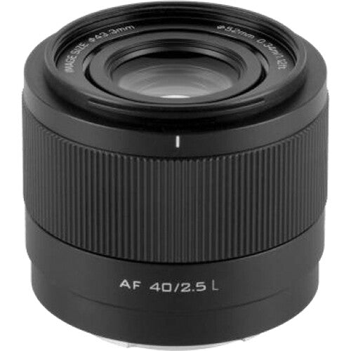 Lente Viltrox AF 40mm f/2.5 L - vista principal