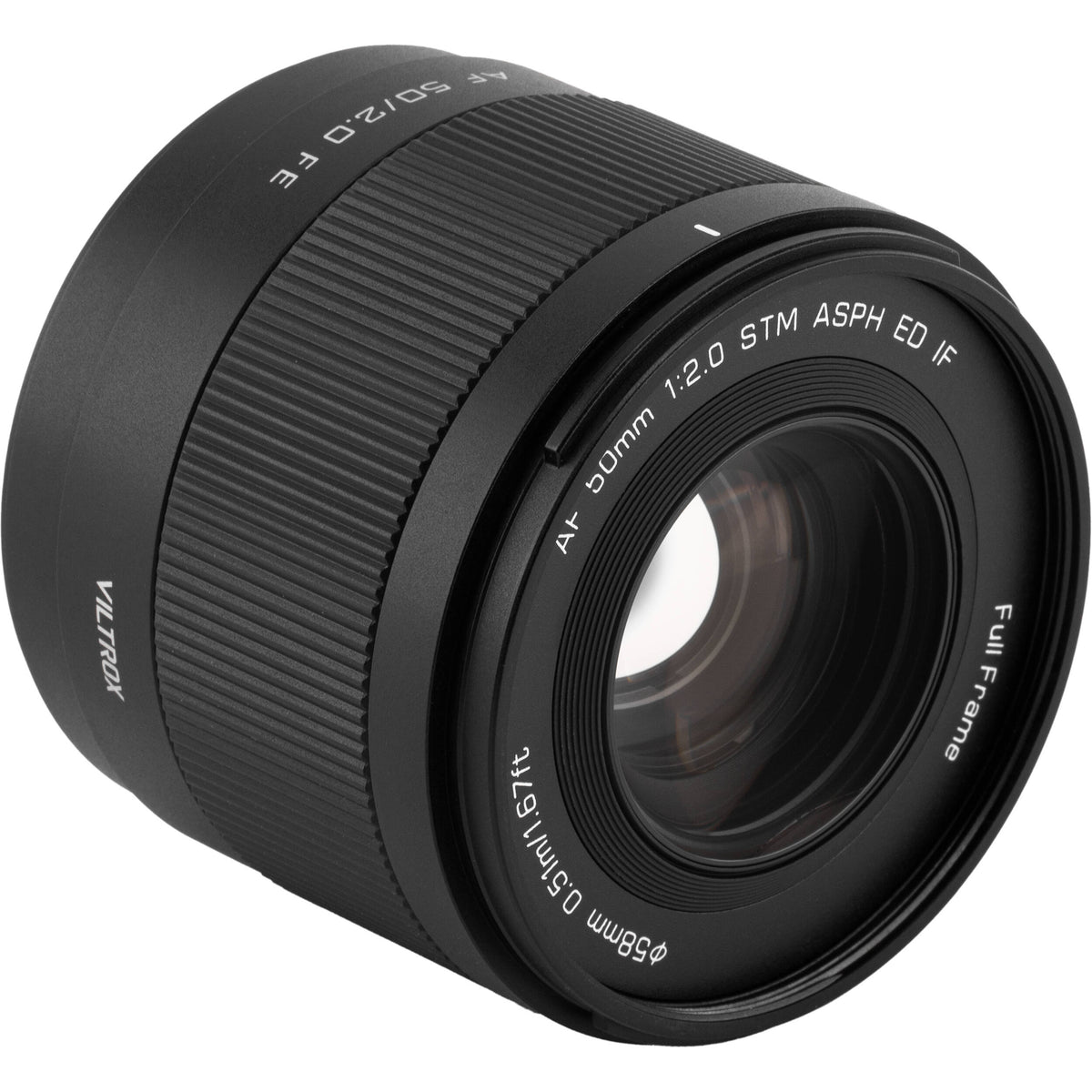 Lente Viltrox AF 50mm f/2 Air FE (Negro) - vista lateral