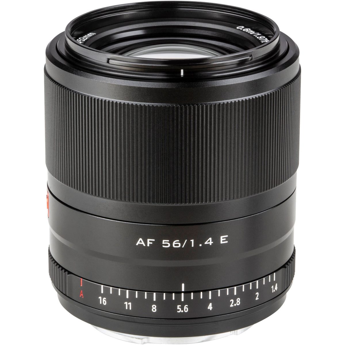 Lente Viltrox AF 56mm f/1.4 E (Negro) - vista frontal
