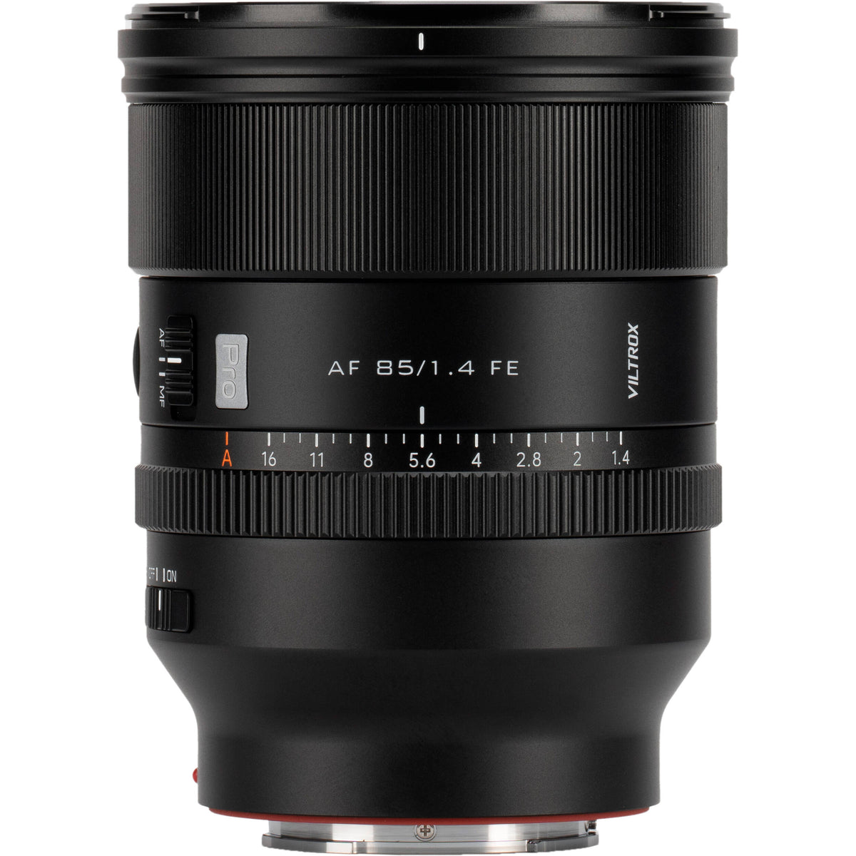 Lente Viltrox AF 85mm f/1.4 Pro FE - vista frontal