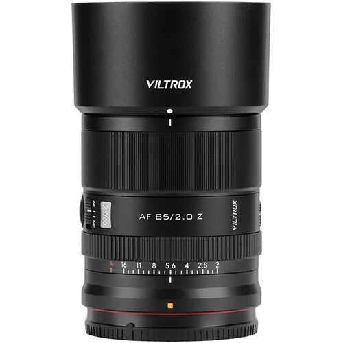 Lente Viltrox AF 85mm f/2 EVO - vista frontal