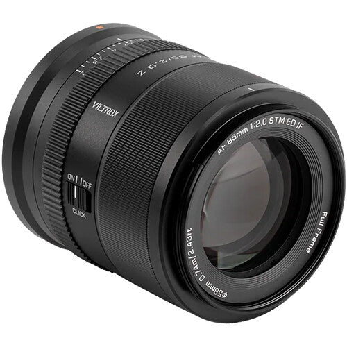 Lente Viltrox AF 85mm f/2 EVO - vista trasera