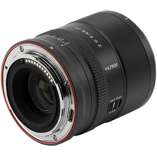 Lente Viltrox AF 85mm f/2 EVO - vista lateral
