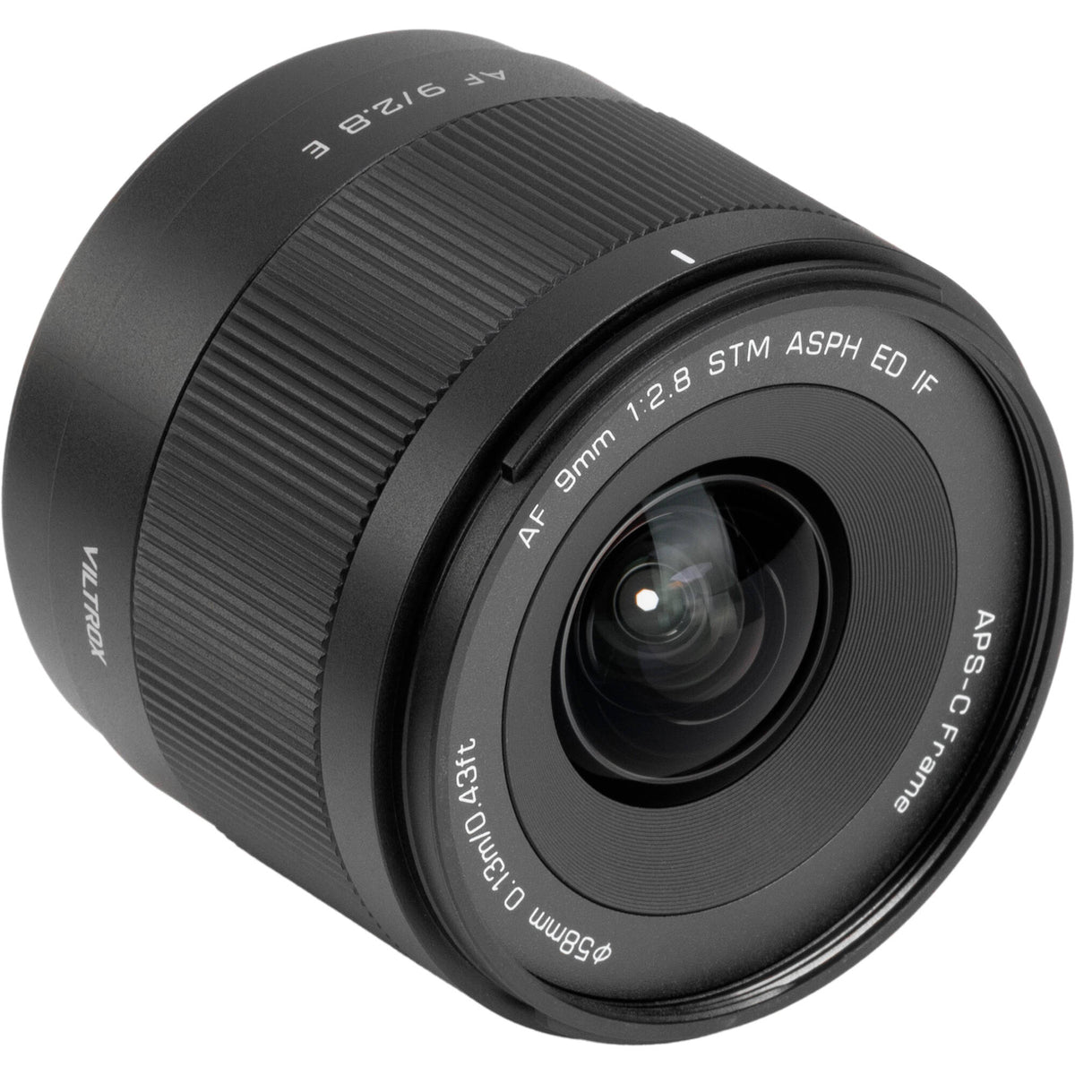 Lente Viltrox AF 9mm f/2.8 Air E (Negro) - vista lateral