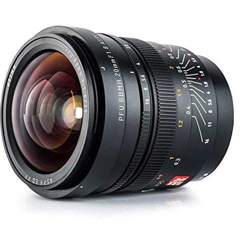 Lente Viltrox PFU RBMH 20mm f/1.8 ASPH - vista trasera