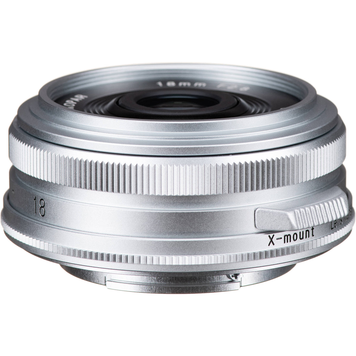 Lente Voigtlander 18mm f/2.8 Color-Skopar (Plateado) - vista frontal