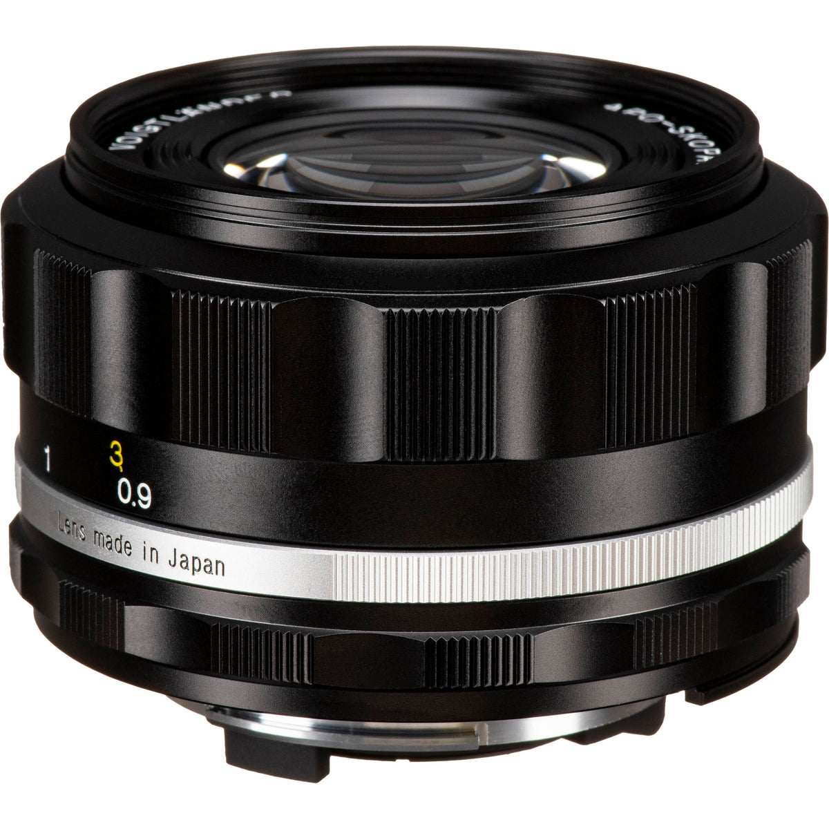 Lente Voigtlander 90mm f/2.8 SLIIs Apo-Skopar (Negro Rim) - vista lateral