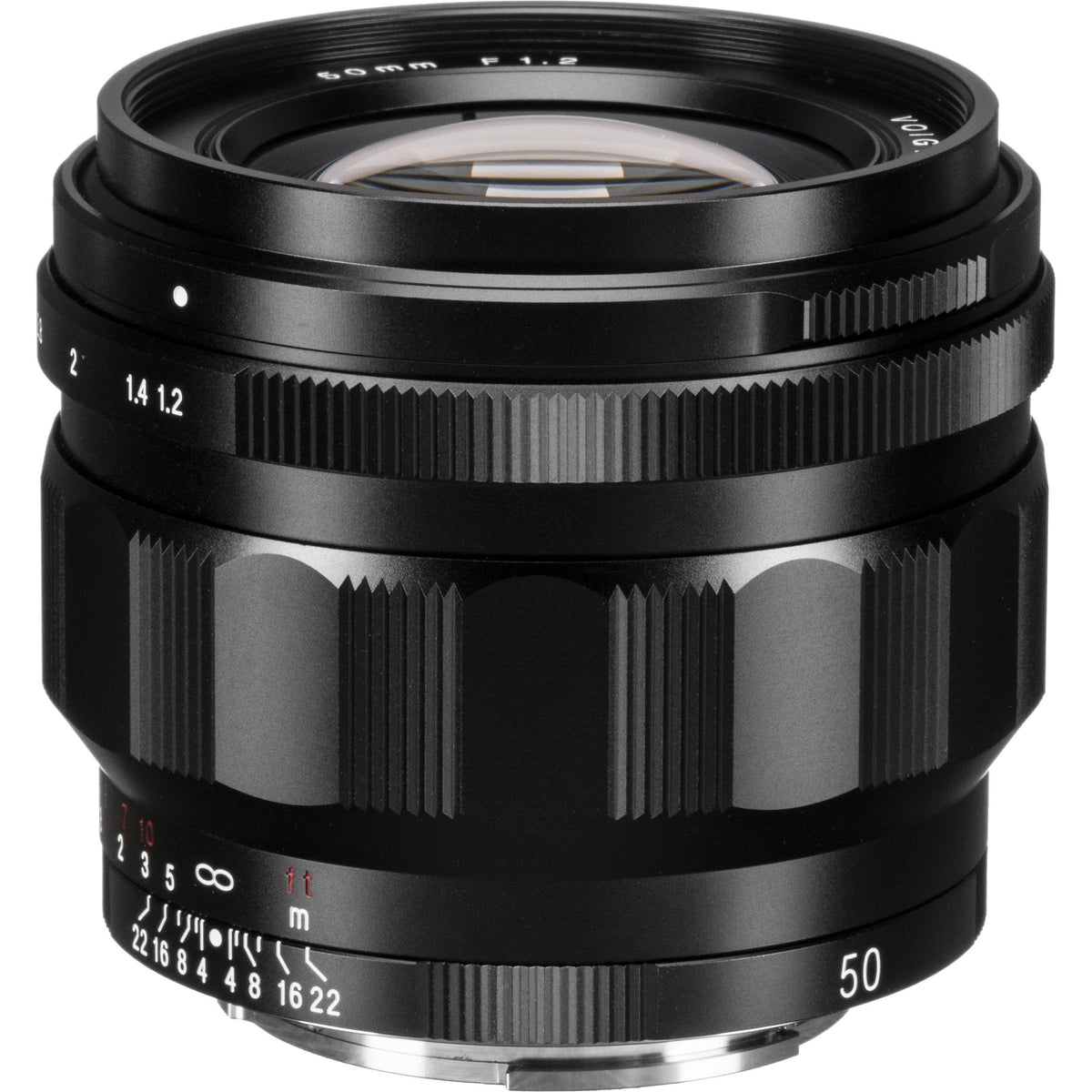 Lente Voigtlander Nokton 50mm f/1.2 Aspherical - vista frontal