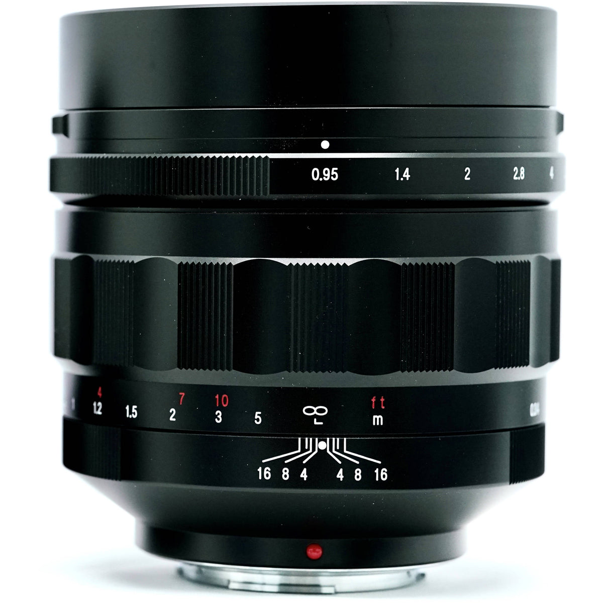 Lente Voigtlander Nokton 60mm f/0.95 - vista frontal