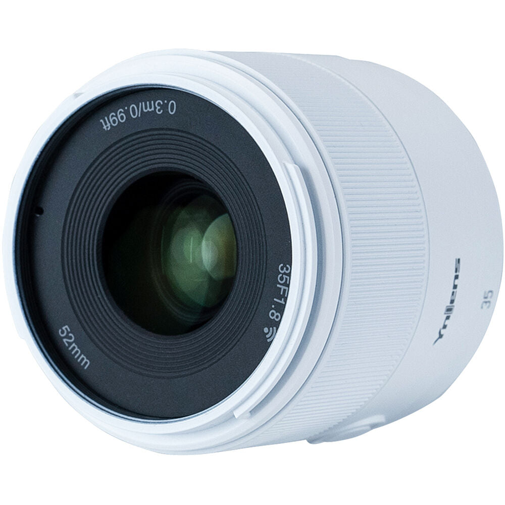 Lente Yongnuo 50mm f/1.8S DA (Blanco) - contenido de la caja