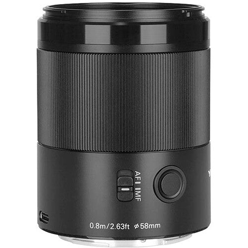 Lente Yongnuo 85mm f/1.8Z DF DSM - vista lateral