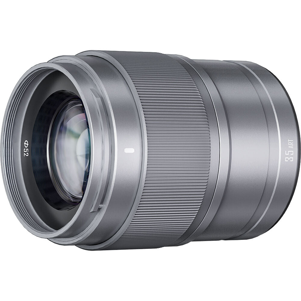 Lente Yongnuo YN 35mm f/1.8S DA ART (Plateado) - vista trasera