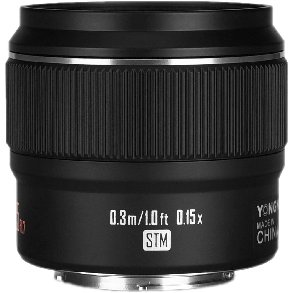 Lente Yongnuo YN 42.5mm f/1.7 M II - vista trasera