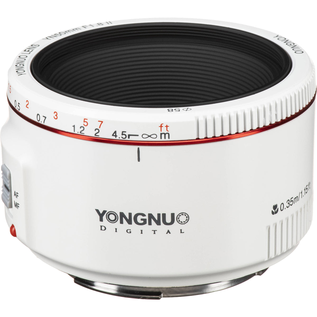 Lente Yongnuo YN 50mm f/1.8 II - vista principal