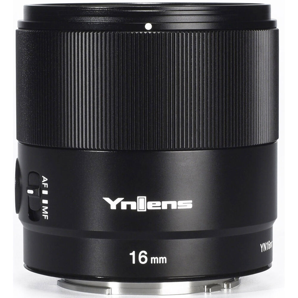 Lente Yongnuo YN16mm f/1.8S DA DSM - vista frontal