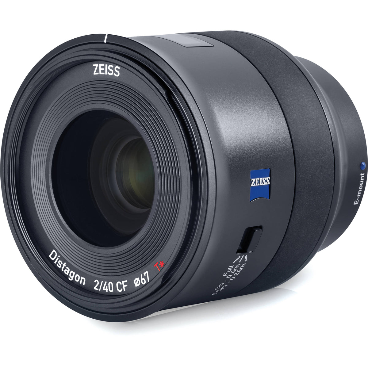 Lente Zeiss Batis 40mm f/2 CF - vista trasera