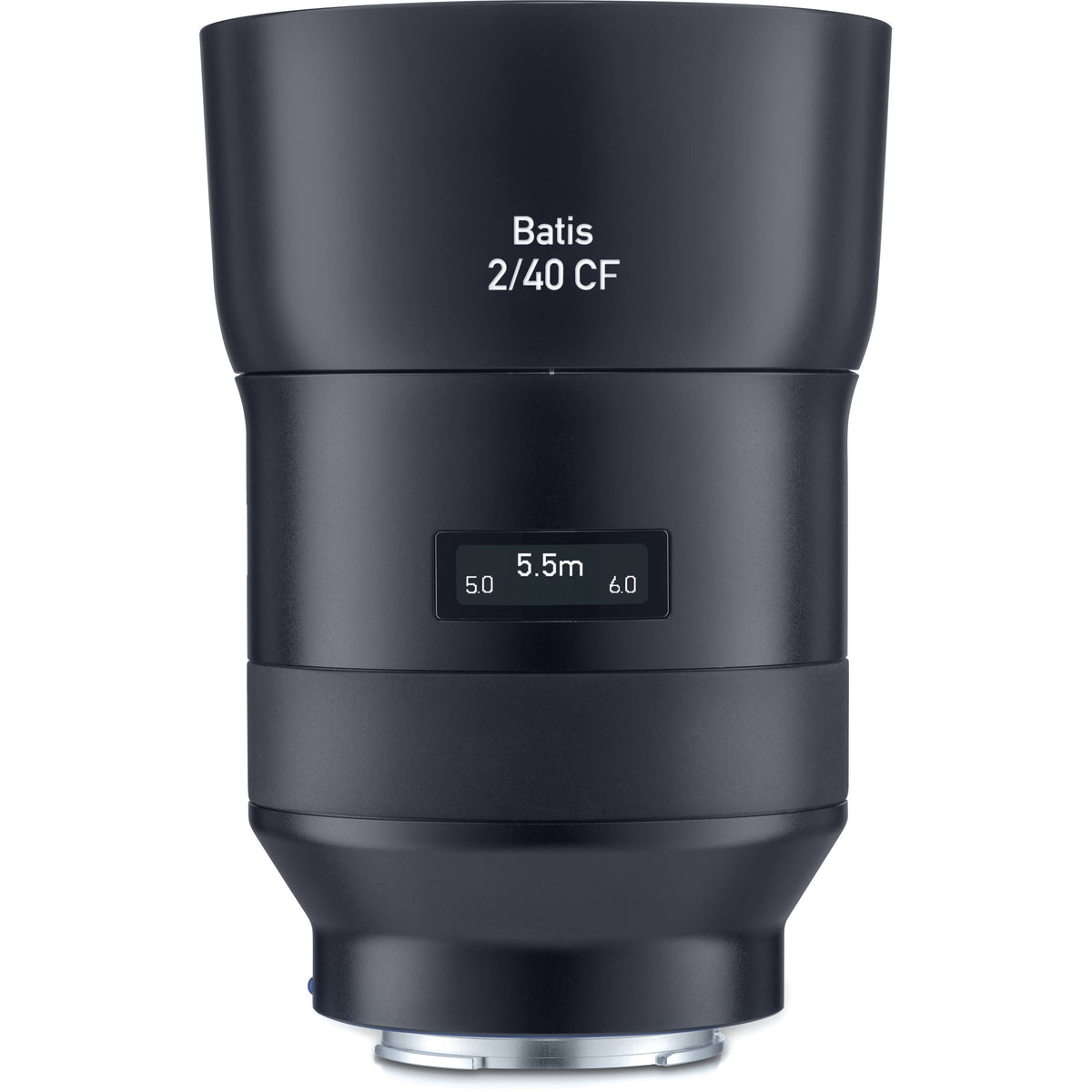 Lente Zeiss Batis 40mm f/2 CF - vista lateral