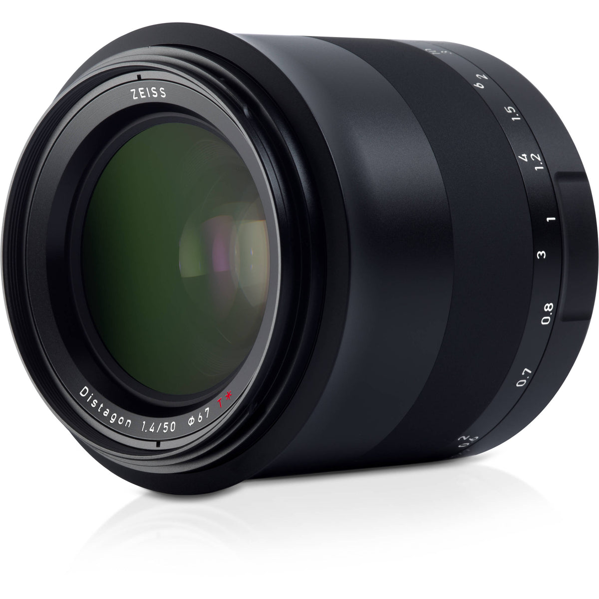 Lente Zeiss Milvus 50mm f/1.4 ZE - vista frontal